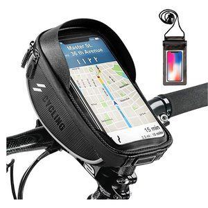 Bicycle Bag with Waterproof Phone Pouch, Waterproof Eva Pressure-Resistant